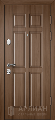 Фото «Уличная входная дверь с большим зеркалом и матовым покрытием №55»