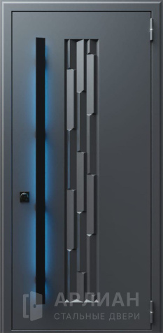 Фото «Дверь белая металлическая матовая №588»